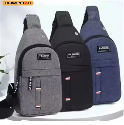 Bolsa de Ombro Masculina HOMEFISH, Grande Capacidade, Moda, Pequena Bolsa de Ombro, Mochila Casual para Esportes ao Ar Livre