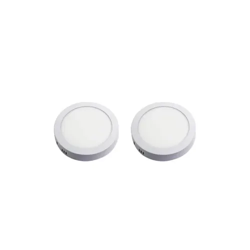 Kit 2 Plafons LED Sobrepor Redondo 12W Ø17cm Yamamura