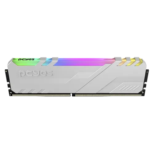 Memória PCYES Gamer UDIMM 8GB DDR4 3200MHz Branca ARGB PM083200D4WR