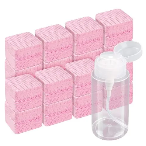 20/600 Unidades de Lenços de Limpeza para Unhas sem Fiapos, Lenços de Limpeza em Gel, Almofadas Removedoras de Esmalte sem Alumínio para Ferramentas de Cuidado e Beleza de Unhas