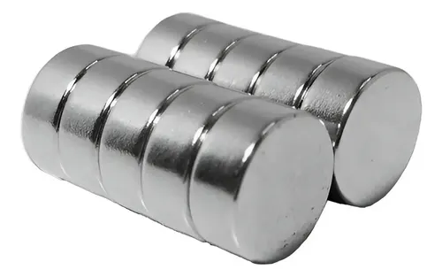 Ímã Neodímio Disco 10mm x 4mm N35 4kg 10 Peças