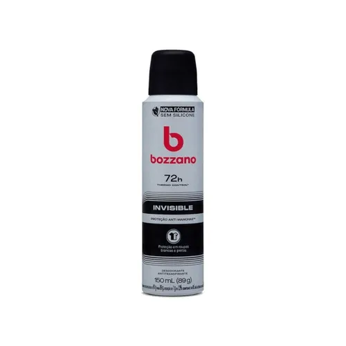 Desodorante Aerossol Antitranspirante Masculino Bozzano Invisible 150m