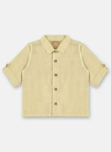 Camisa Social Manga Longa para Bebê Menino (Amarelo) Up Baby