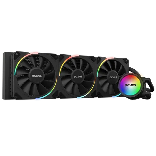 Water Cooler PCYES Sangue Frio 3 ARGB Black Vulcan 360mm TDP 350W (ARGBSF3360BR)