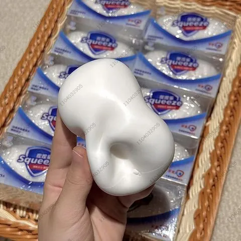 Bola de Sabão Macia, Bola Anti-estresse, Brinquedo Fidget, Bola Crocante para Apertar, Blocos Redondos Preenchidos, Brinquedos Anti-estresse ASMR, Brinquedo de Natal para a Escola