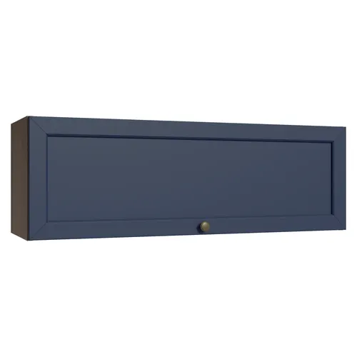 Armário Aéreo 100 cm 1 Porta Basculante Rustic/Azul Vik Madesa