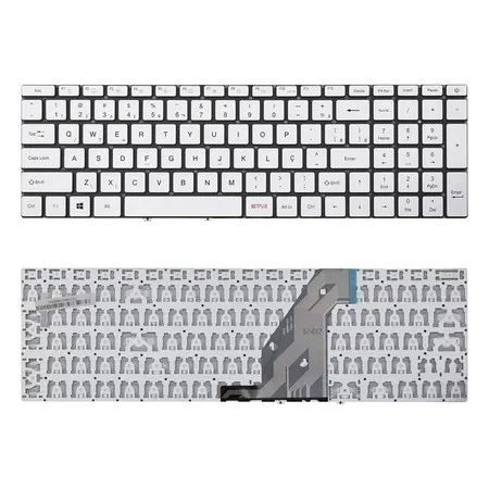 Teclado para Notebook compatível com Multilaser Ultra UB523 ABNT2