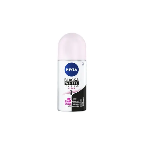Desodorante Roll On Nivea Fem Invisible Black e White 50ml