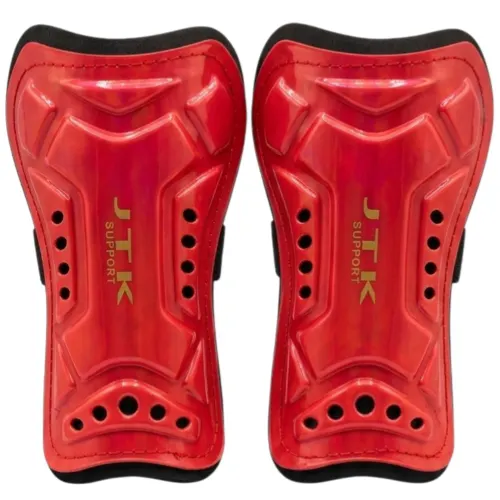 Caneleira Futebol Adulto Ajustável Confortável JTK C42287 (G) - Vermelho