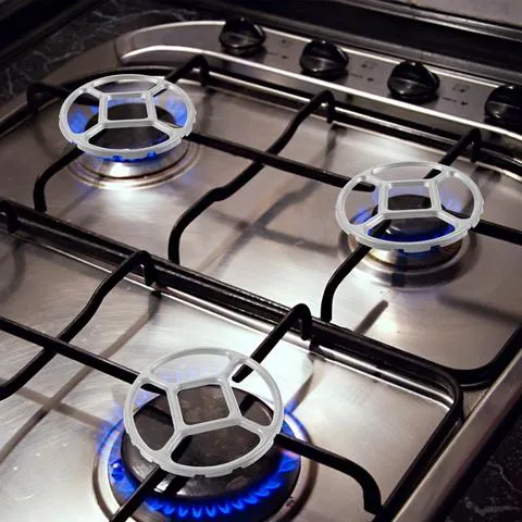 Suporte Auxiliar para Panelas Pequenas, Woks e Vaporizadores, com Anel de Grelha para Fogão a Gás e Elétrico, em Liga Metálica, para Cozinhas