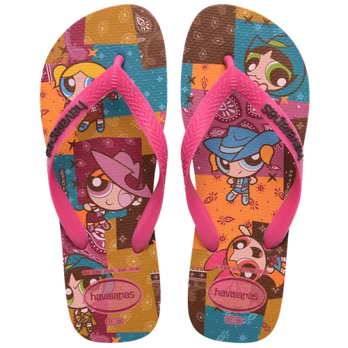 Chinelo Havaianas Top Clássicos Warner Meninas Super Poderosas