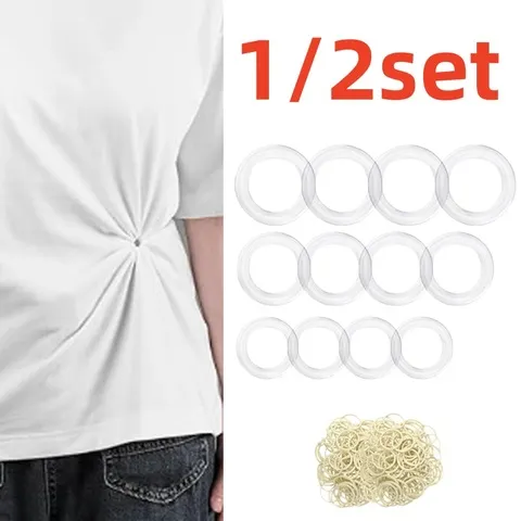 Moda plástico redondo círculo clipe fivela xale camiseta gravata clipe broche fivela de cintura versátil roupas clipes transparentes titular