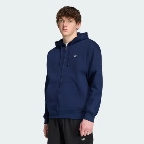 Moletom COM Capuz Trefoil Essentials Modelagem Folgada e Zíper Completo Homem adidas