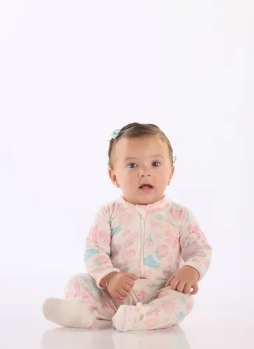Macacão Unissex para Bebê em Suedine Comfy (Branco) Up Baby