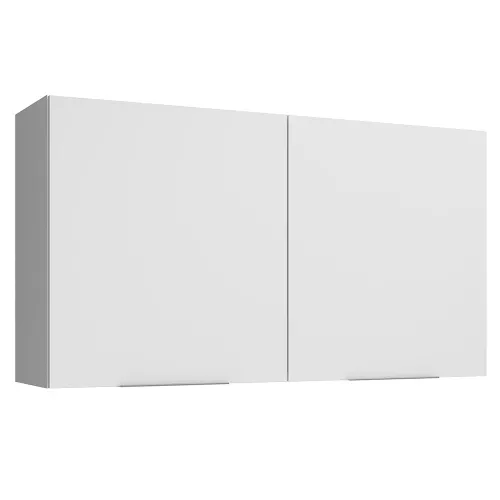 Armário Aéreo Madesa Stella 120 cm 2 Portas Branco