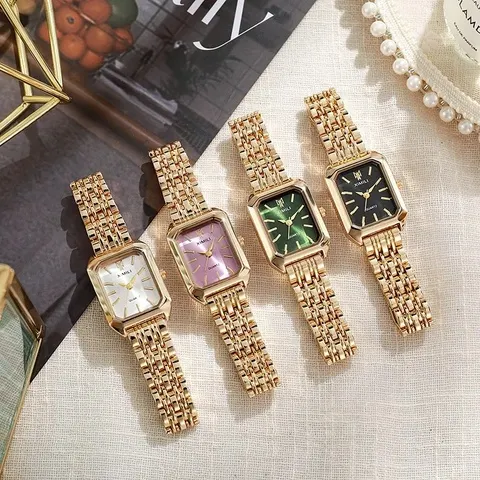2026 Novo Relógio Feminino de Luxo, Relógio de Quartzo Retangular com Pulseira de Aço, Reloj Mujer, Relogio Feminino, Presente para Meninas