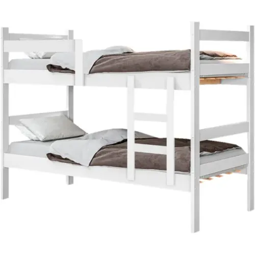 Beliche de Solteiro Gabrielli Porto com Escada 148x93x195cm Branco