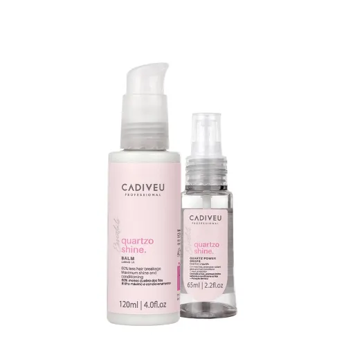 Kit Tratamento Capilar Cadiveu Essentials Quartzo Shine Leave-in 120ml e Óleo 65ml