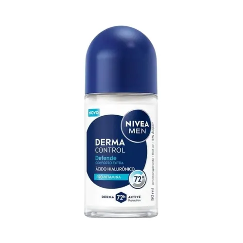 Desodorante Antitranspirante Roll-on Nivea Men Derma Control Defende 5