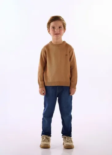 Blusão Infantil para Menino em Tricot Bege