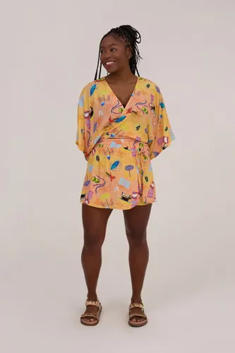 Shorts Saia Estampa País Tropical