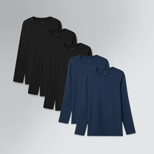 Kit 5 Tech T-Shirts Camiseta Manga Longa Masculina