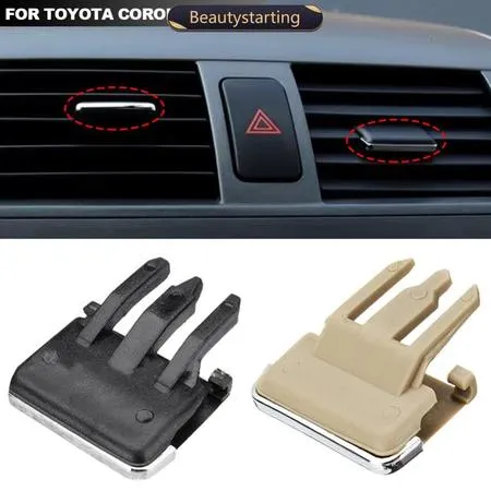 BEAUTYSTARTING 2 Pcs Painel do Carro Ar Condicionado Tomada Escolha AC Vent Grille Tab Clip Reparação Kit de Acessórios 