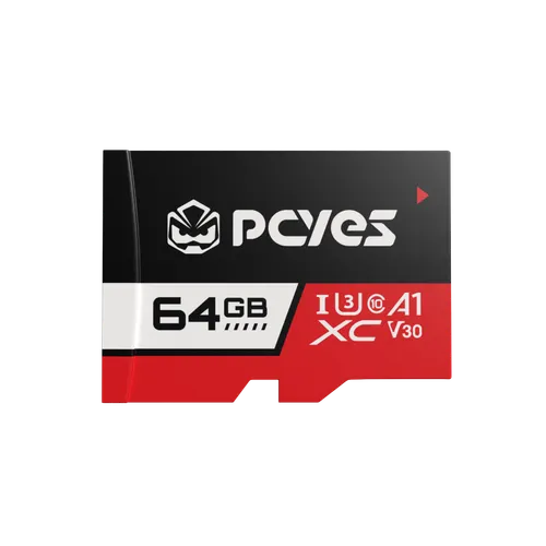 Cartão Micro SD PCYES 64GB C10 U3 V30 80MB/s SDA 6.0 PY64GBSDXC