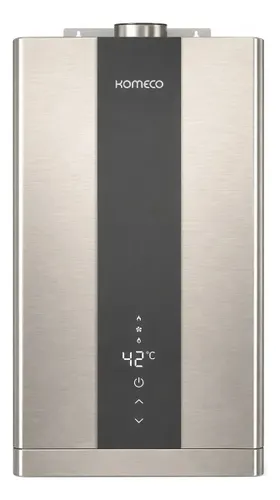 Aquecedor de água a gás GLP Komeco Digital Inox AUT KO 21DI G2