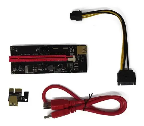 Adaptador Placa Video Pci-express 1 X Slot 16x Usb 3.0 Sata kit c/3