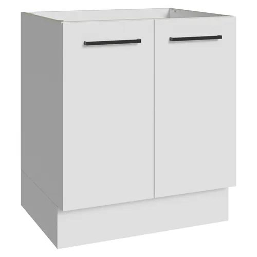 Balcão de Cozinha 70 cm 2 Portas (Sem Tampo) Branco Agata Madesa