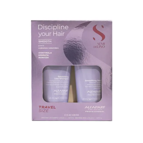 Kit Alfaparf Discipline Your Hair Smooth Controle Frizz 2X60ml