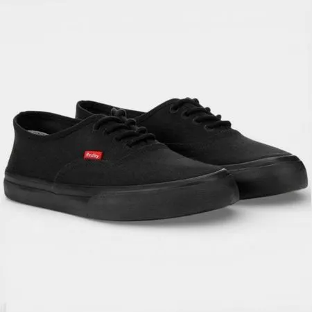 Tênis Unissex Redley Monocromo All Black Casual Escolar - Preto