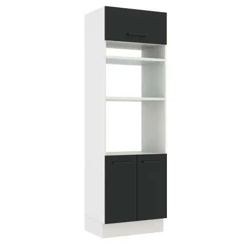 Torre Quente Madesa Agata 70 cm 3 Portas Branco/Preto