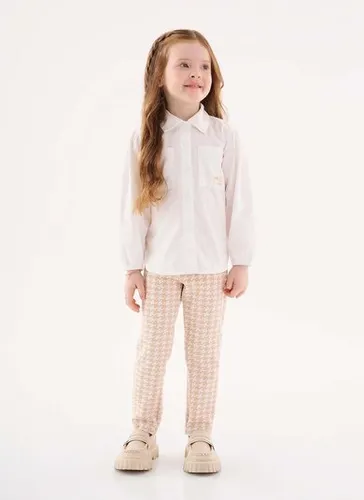 Camisa Manga Longa Infantil Menina (Off White) Up Baby