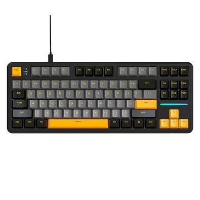 Teclado Mecânico Gamer Attack Shark X87, TKL, RGB, Star Black, Preto - AS-X87-STAR-BK
