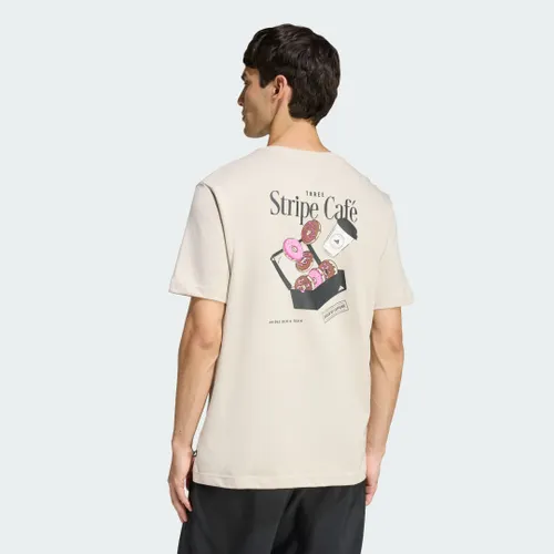 Camiseta Estampada Coffee Cafe Donut BOX Homem adidas