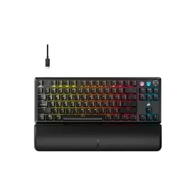 Teclado Magnético Gamer Corsair K70 PRO TKL LED RGB, Switch CORSAIR MGX, Hall Effect, Rapid Trigger, Anti-Ghosting, US, Preto - CH-911911G-NA