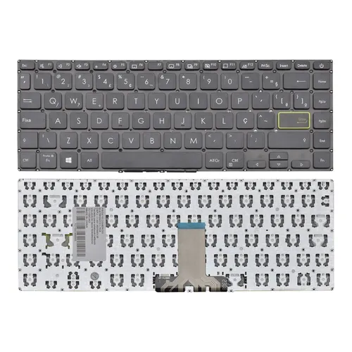Teclado para Notebook Asus E410MA-BV1870X ABNT2 Preto