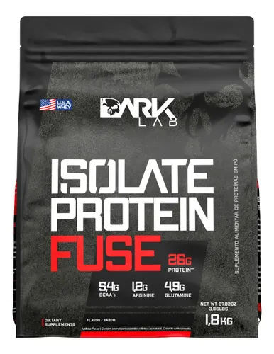 Suplemento Whey Isolate Protein Fuse 1,8kg sabor Morango Dark Lab