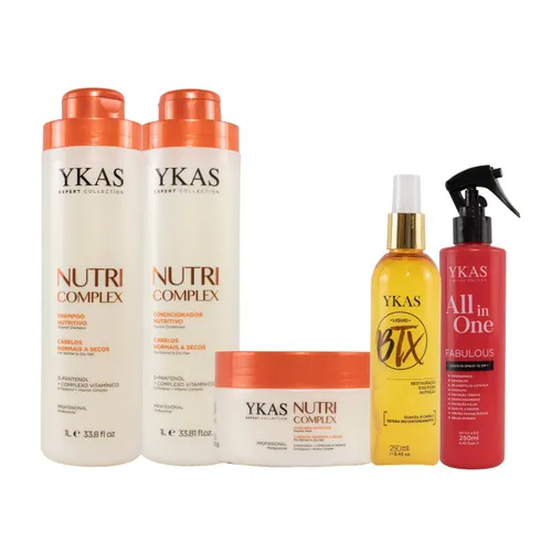 Kit Ykas Nutri Complex Trio Grande + Fabulous All In One + Botox Capilar Líquido