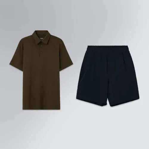 Kit Presente Casual Masculino Camiseta Polo e Bermuda Alfaiataria Future Shorts