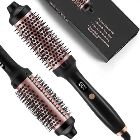 Escova Alisador Elétrica Quente Cabelo com 2 Em1 Modelador 110V 220V