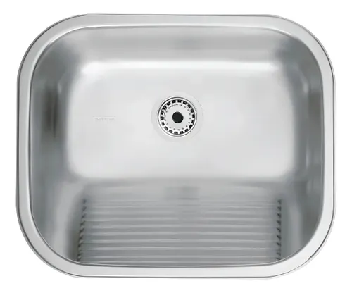 Tanque Inox Encaixe 34l Acetinado 50cm X 40cm Tramontina Prime Cor Inox Acetinado