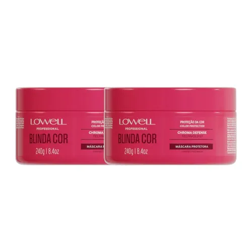 Kit Lowell Blinda Cor 2 Máscara Protetora 240 g