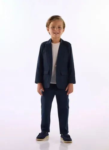 Calça Infantil Masculina Alfaiataria Comfy Azul Marinho