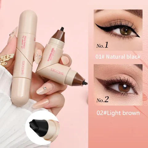 Caneta delineadora à prova d'água, secagem rápida, durável, suave e fácil de colorir, criando maquiagem natural para os olhos, 1 peça