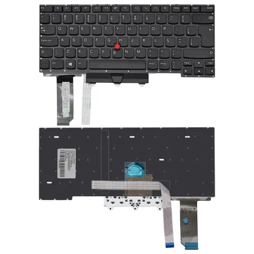 Teclado para Notebook Lenovo Thinkpad 20E4001EBO ABNT2 Preto