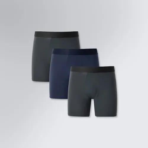 Kit 3 Cuecas Boxer Performance