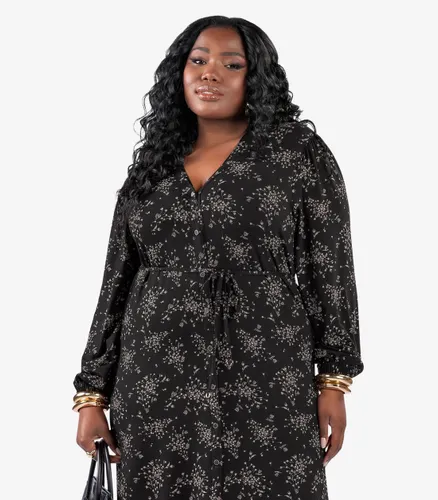 Vestido Midi Manga Longa Plus Size Secret Glam - Moda Feminina e Masculina, Itens para Casa e Mais l Rovitex